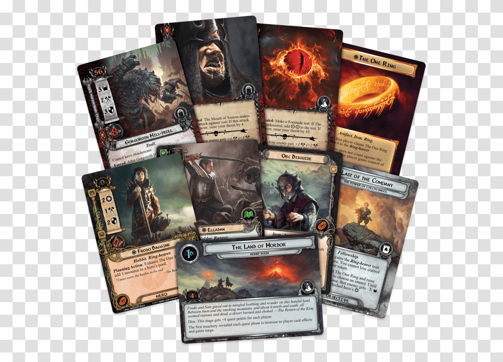 Cardfan 1 Lotr Lcg Mountain Fire, Person, Video Gaming, Dvd, Disk Transparent Png