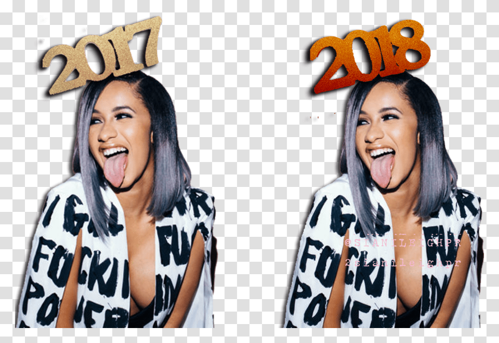 Cardi B Has Had One Hell Of A Year Girl, Person, Poster, Advertisement, Karaoke Transparent Png