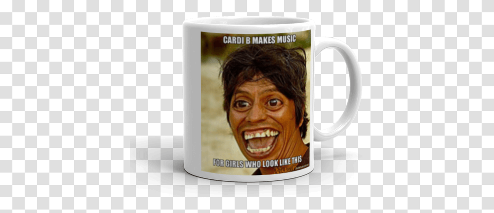 Cardi B Makes Music For Girls Who Look Like This Make A Meme Funny Bye Bye, Coffee Cup, Person, Human, Id Cards Transparent Png