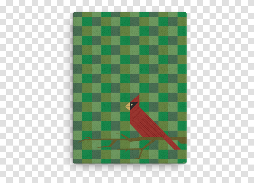 Cardinal Bird Canvas Northern Cardinal, Rug, Pattern, Quilt, Tartan Transparent Png