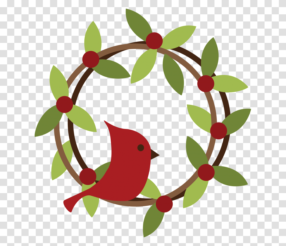 Cardinal Bird Clip Art, Pattern, Plant, Floral Design Transparent Png