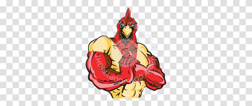 Cardinal Clipart Muscular, Performer, Leisure Activities, Bird, Animal Transparent Png