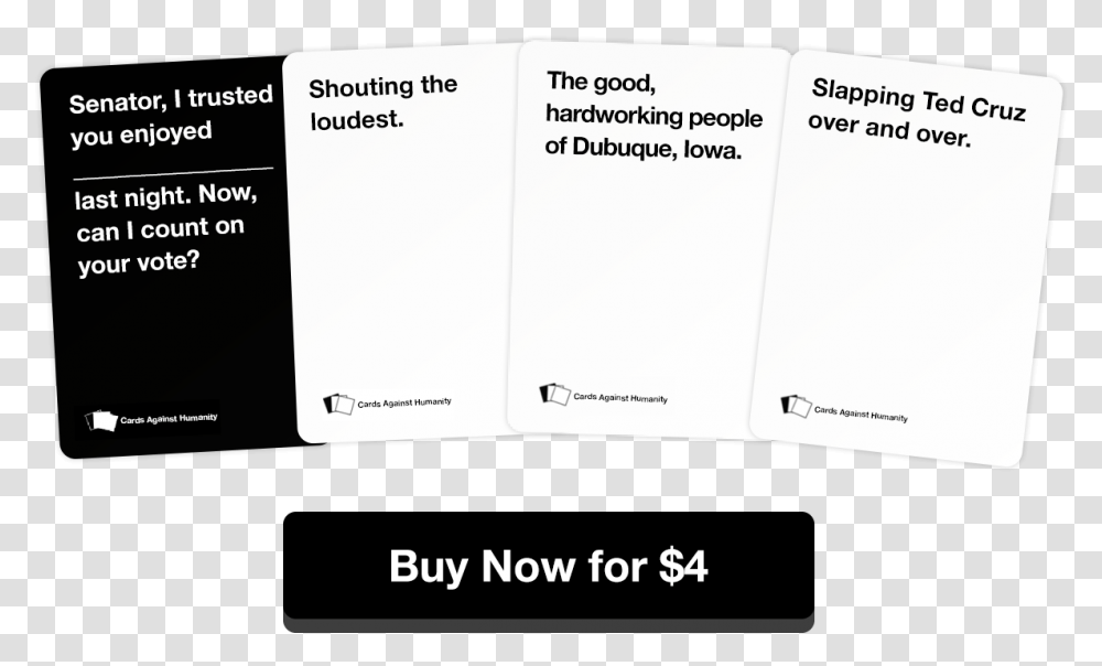 Cards Against Humanity Cards Against Humanity Political Pack, Page, Flyer, Poster Transparent Png