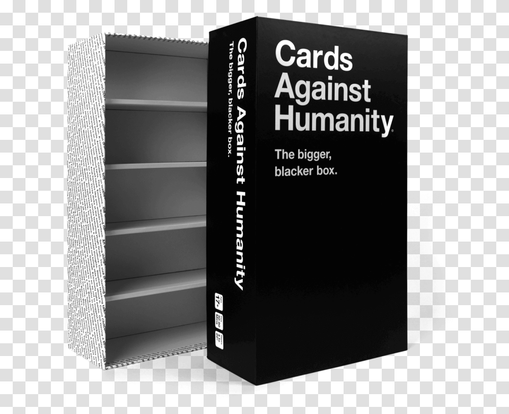Cards Against Humanity The Bigger Blacker Box, Furniture, File Binder, Bookcase, Shelf Transparent Png