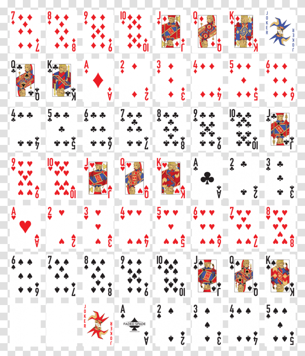 Cards Are Different Playing Cards Fronts, Game, Rug, Number Transparent Png