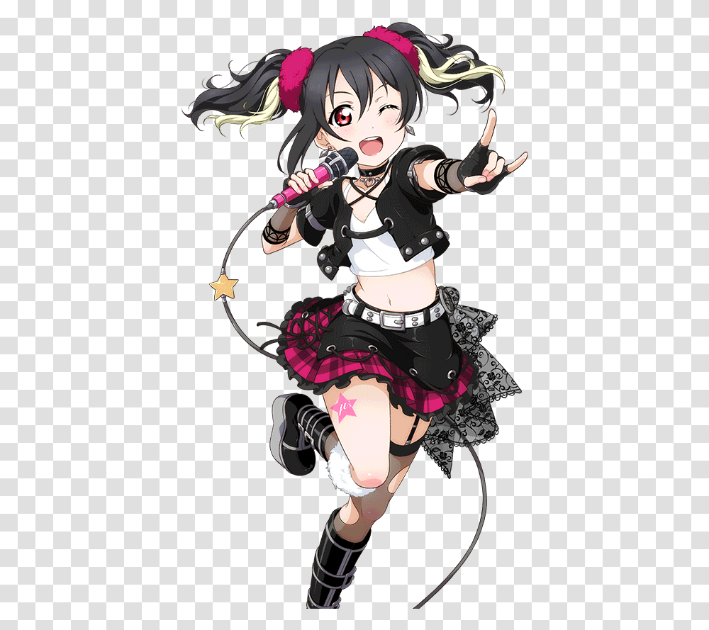 Cards Love Live Nico Yazawa Cosplay, Person, Microphone, Electrical Device, Performer Transparent Png
