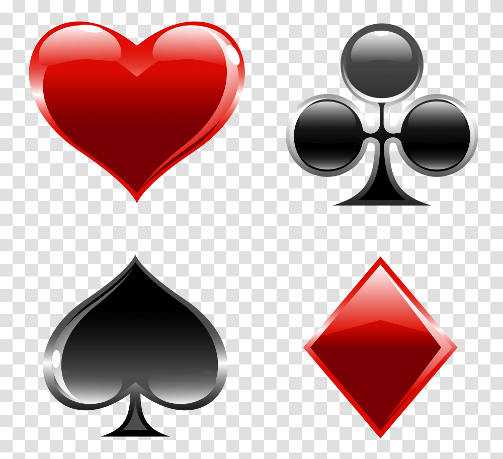 Cards Suits Clipart, Label, Heart Transparent Png