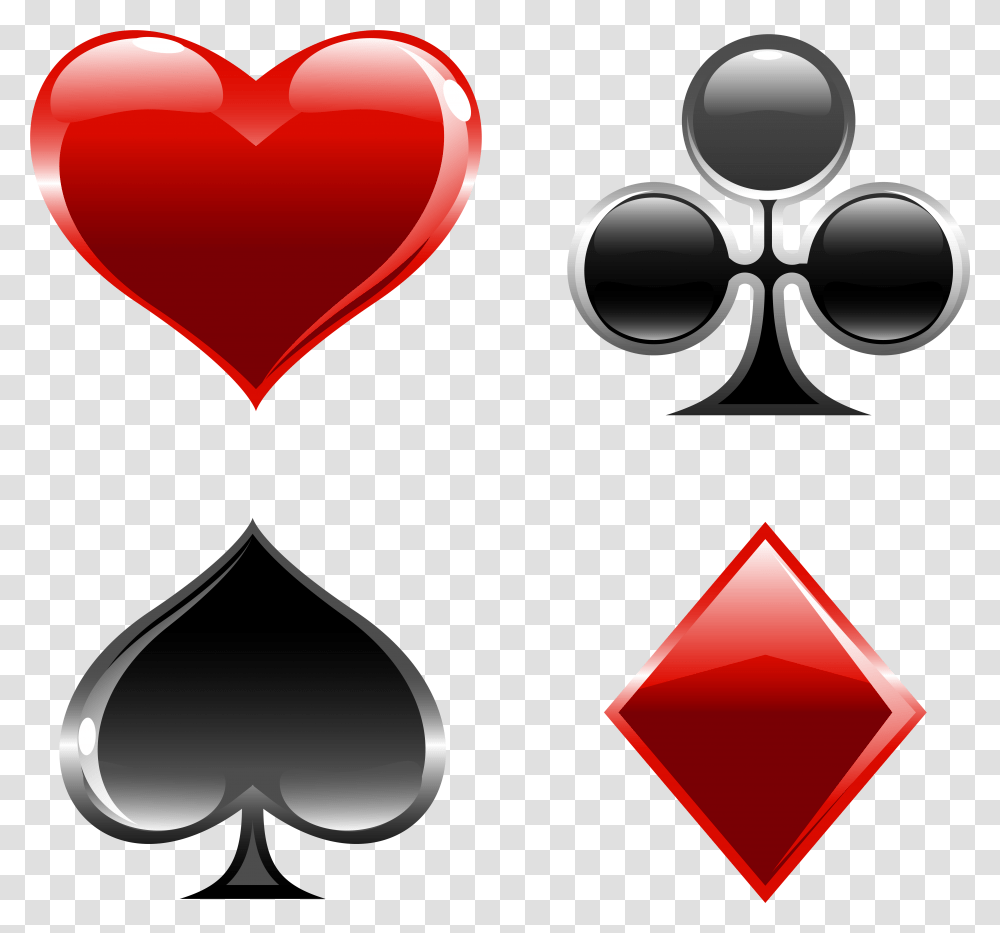 Cards Suits Clipart Playing Cards Suits, Heart, Balloon Transparent Png