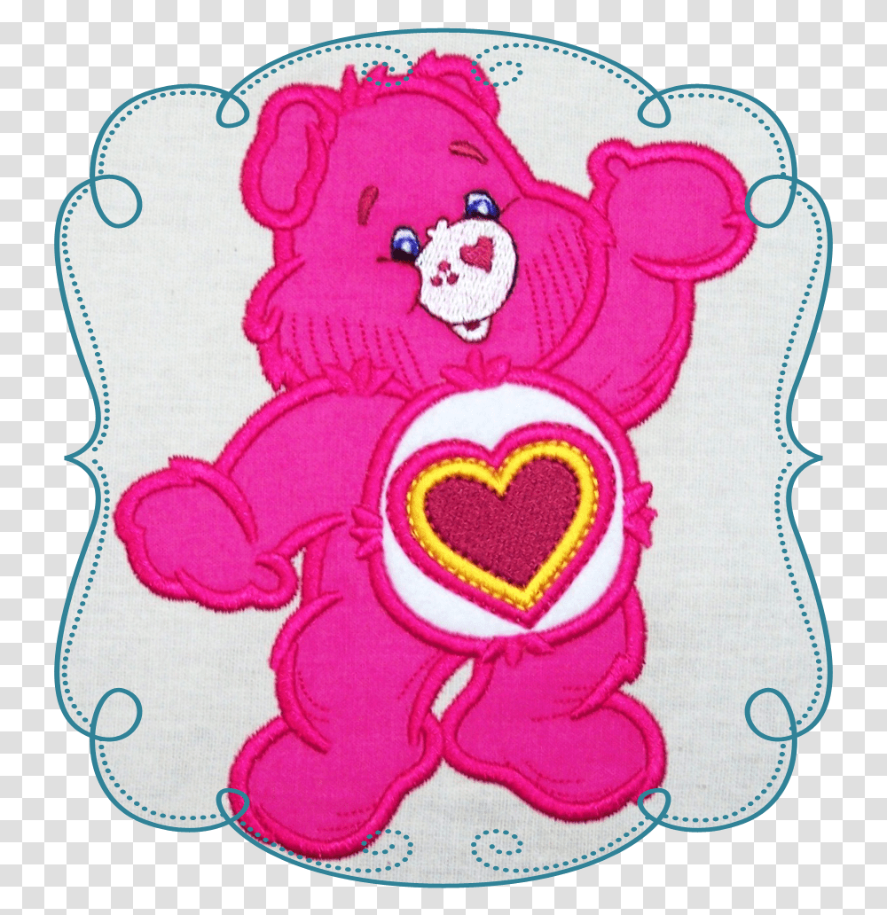 Care Bears Applique Machine Embroidery Design Pattern Instant Care Bear Silhouette, Rug, Heart Transparent Png