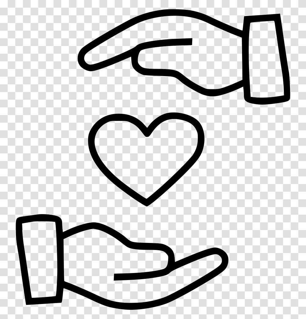 Care Caring Hands Day Comments Caring Hand, Stencil, Heart, Pillow Transparent Png