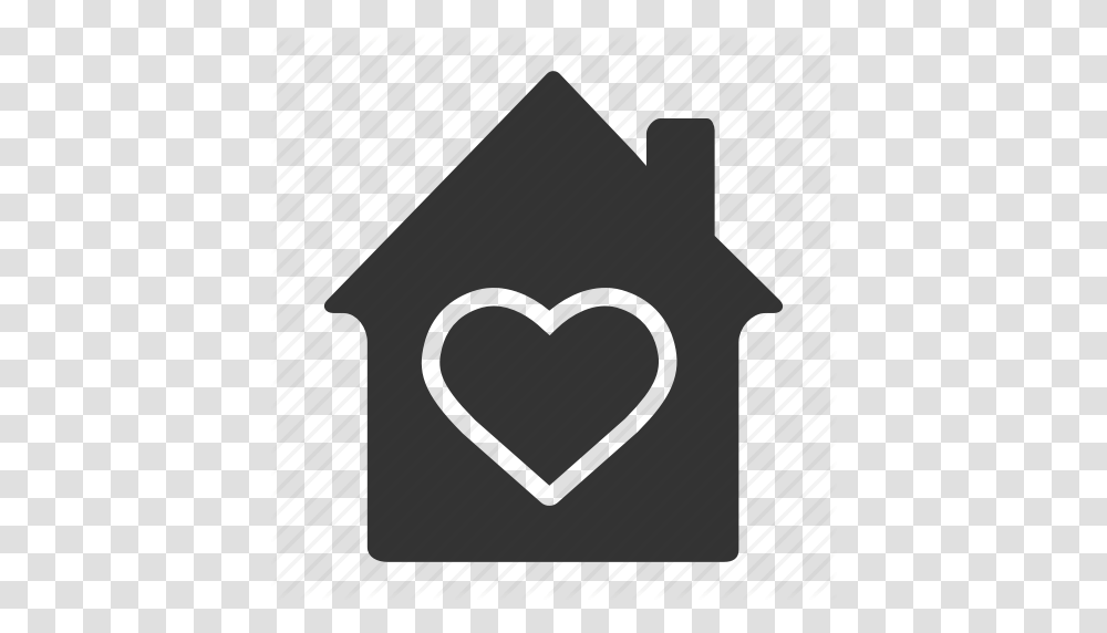 Care Comfort Family Heart House Like Love Icon, Stencil Transparent Png