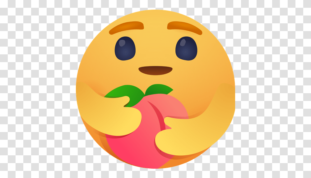 Care Emoji For Peach Logo Icon Of Care Icon Facebook, Plant, Food, Pac Man, Fruit Transparent Png