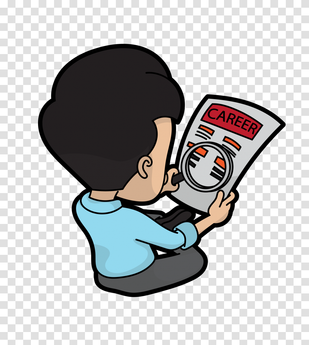 Career Change Search Cartoon, Outdoors, Reading, Video Gaming Transparent Png
