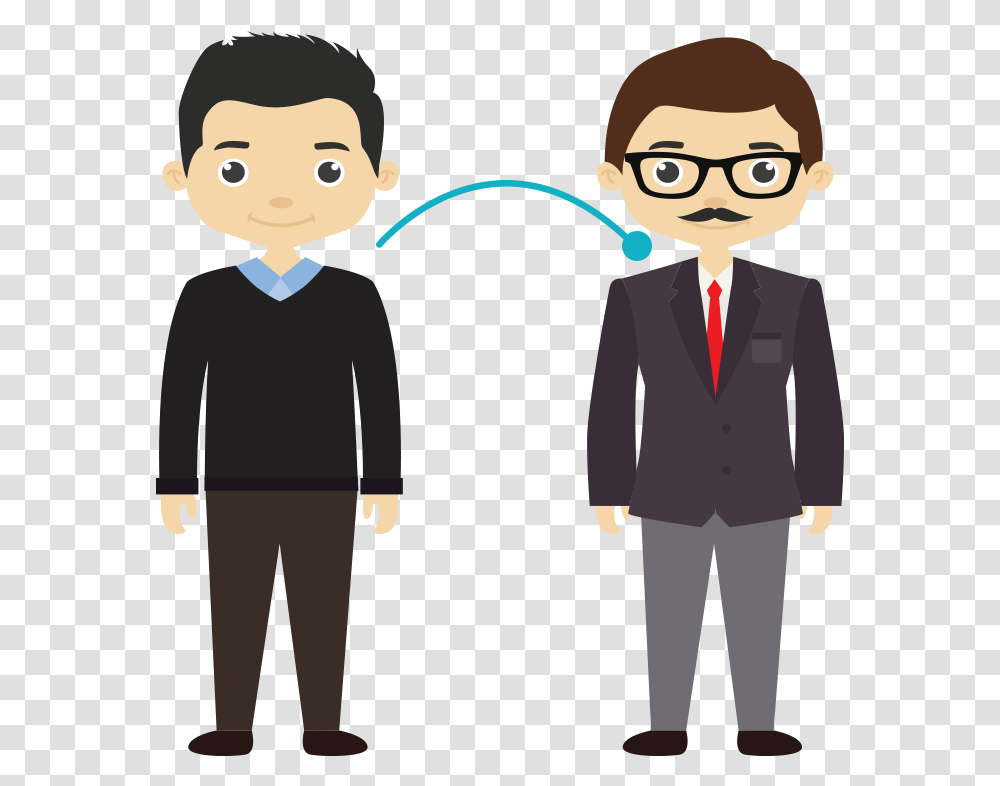 Career Counselor India Office Man Cartoon, Person, Standing, Sunglasses, Suit Transparent Png