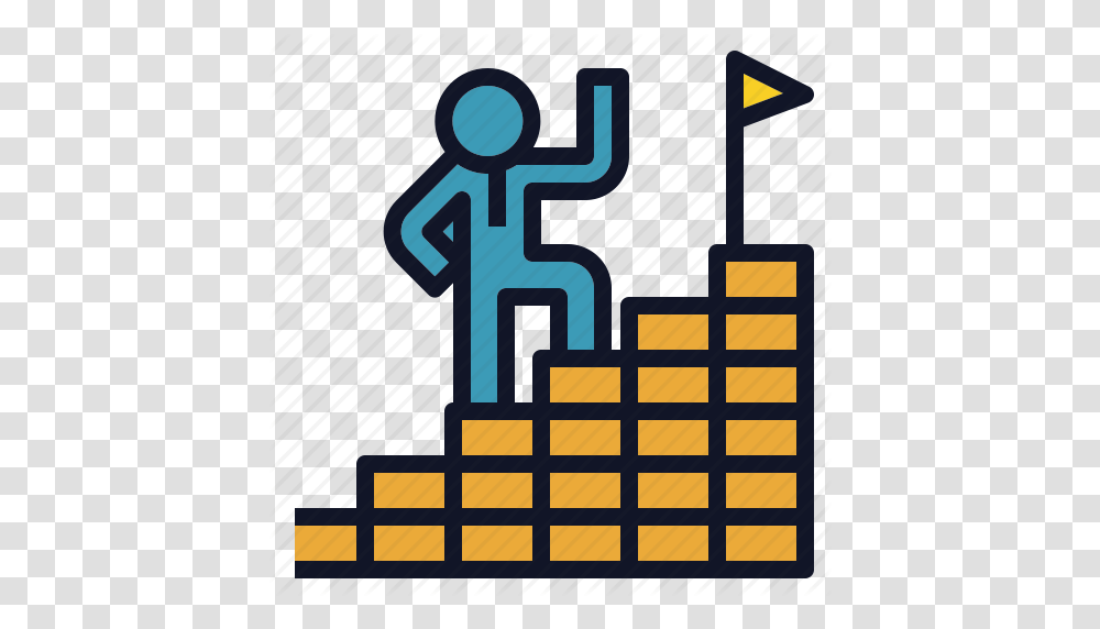 Career Goal Ladder Path Success Icon, Alphabet, Outdoors Transparent Png