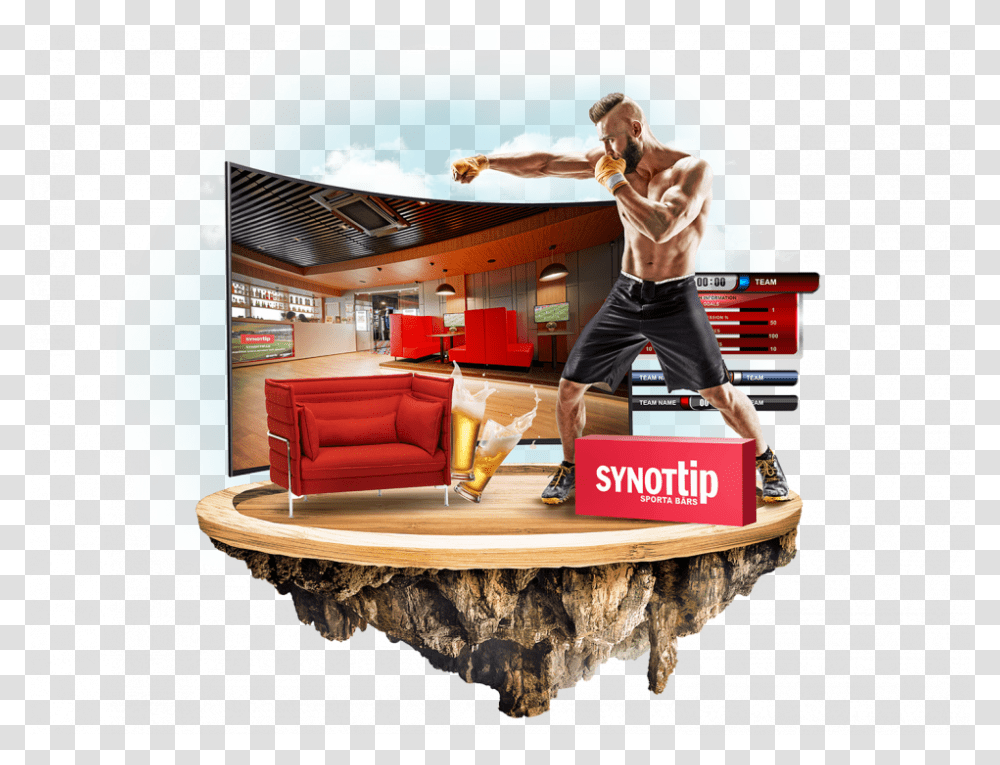 Career In Sport Bars Gaming Halls Synottip, Person, Furniture, Couch Transparent Png
