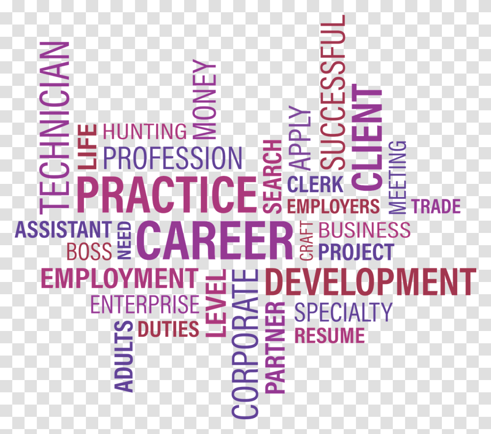 Career Word Cloud, Flyer, Poster, Paper Transparent Png