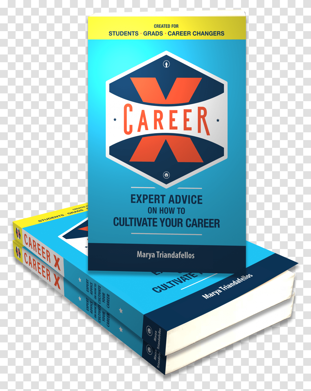 Career X Book Stack Graphic Design Transparent Png