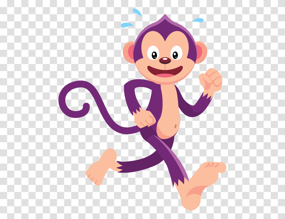 Caremonkey Now Even Faster Monkey Running Clip Art, Cupid, Toy Transparent Png