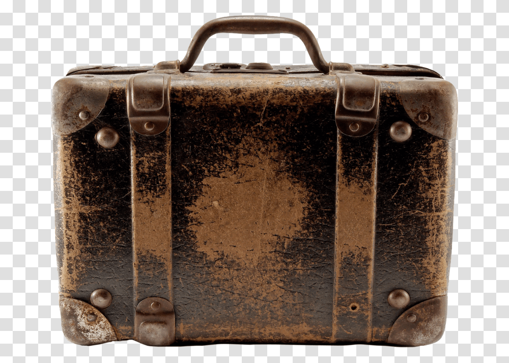 Carena Days Gone By Travel Old Beaten Up Suitcase, Luggage Transparent Png