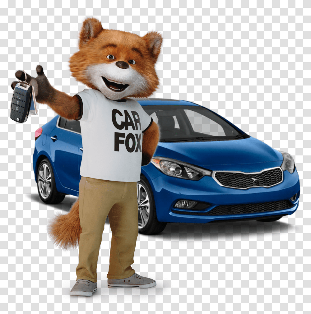Carfax Canadas Mascot Car Fox Holding Keys While, Person, Human, Vehicle, Transportation Transparent Png