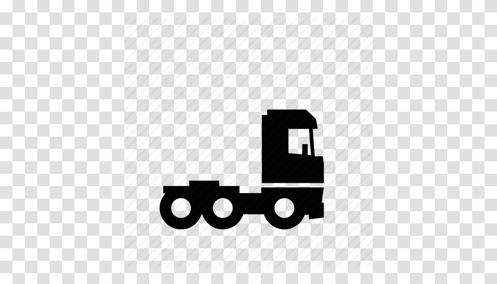 Cargo Road Semi Tractor Trailer Transport Truck Icon, Piano, Leisure Activities, Musical Instrument, Machine Transparent Png