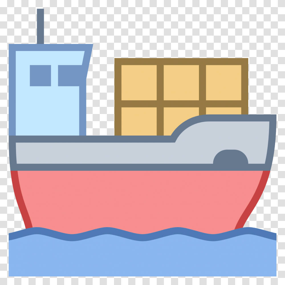 Cargo Ship Icon Ship, Tub, Bathtub Transparent Png