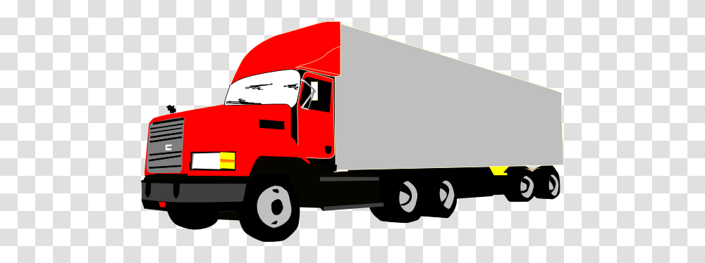 Cargo Truck Clipart, Trailer Truck, Vehicle, Transportation, Moving Van Transparent Png