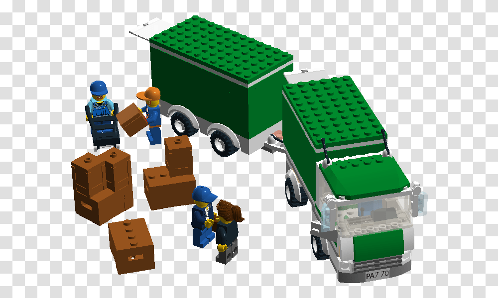 Cargo Truck Construction Set Toy, Transportation, Vehicle, Box, Person Transparent Png