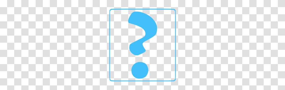 Caribbean Blue Question Mark Icon, Word, Sphere, Texture Transparent Png