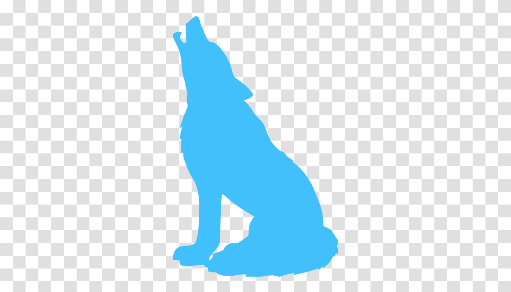 Caribbean Blue Wolf Icon Free Caribbean Blue Animal Icons Howling Wolf Silhouette Drawing, Mammal, Pet, Person, Human Transparent Png