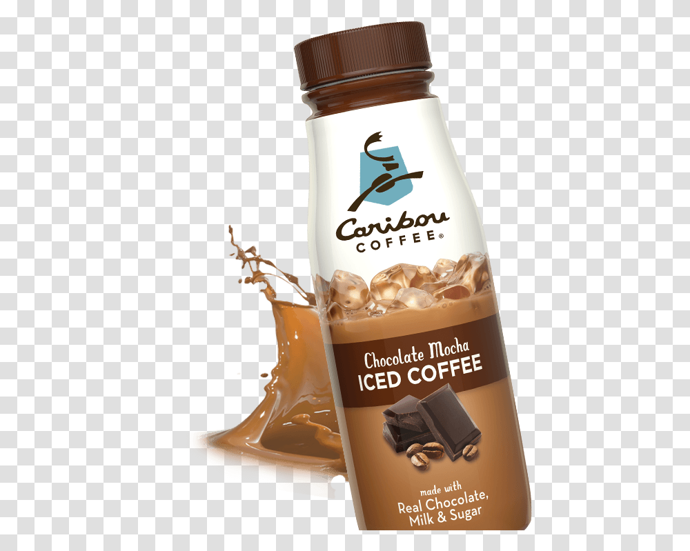 Caribou Coffee Iced Coffee Chocolate Mocha Caribou Coffee New, Dessert, Food, Beverage, Plant Transparent Png