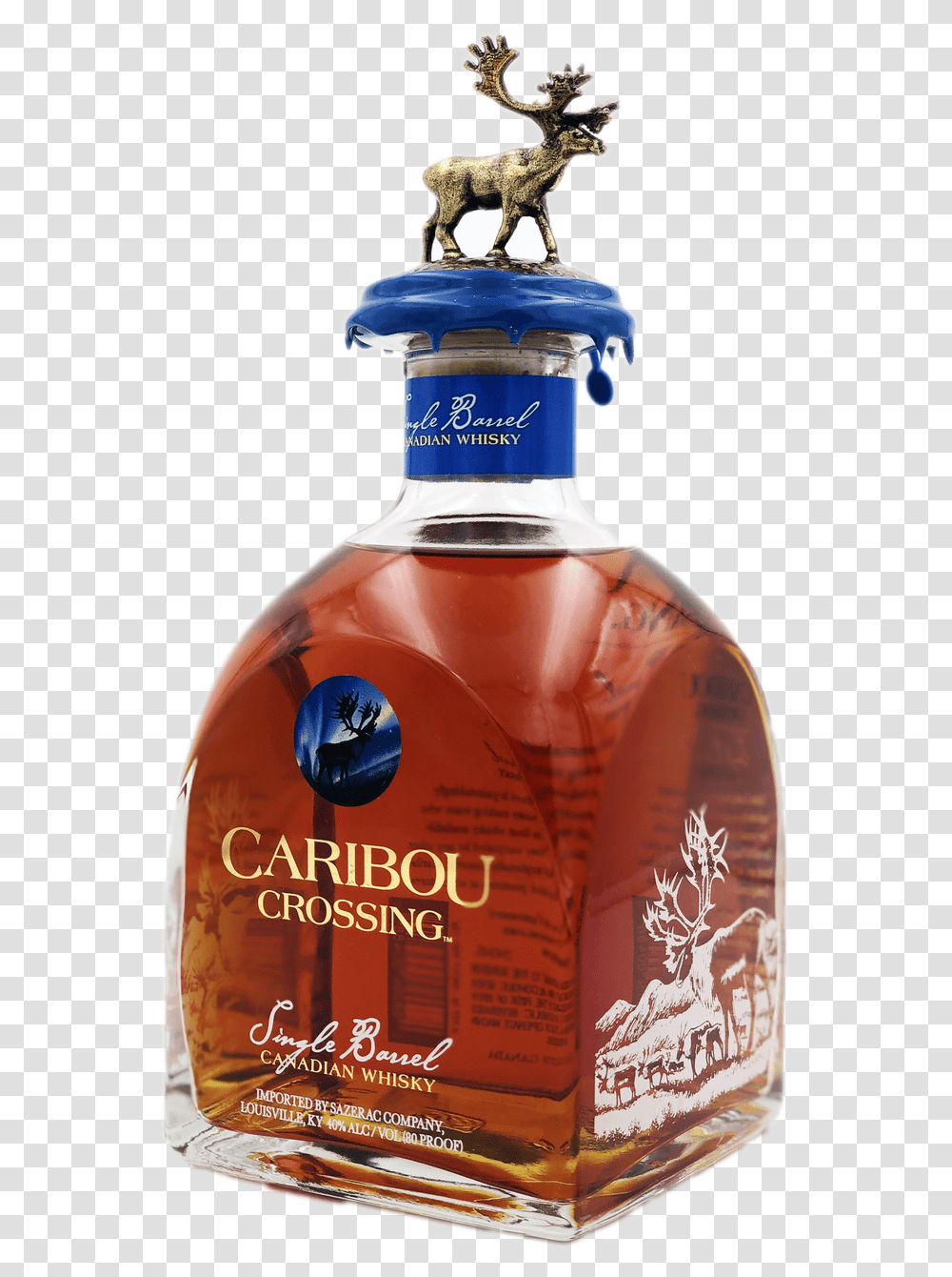 Caribou Crossing Single Barrel Whisky Domaine De Canton, Liquor, Alcohol, Beverage, Drink Transparent Png