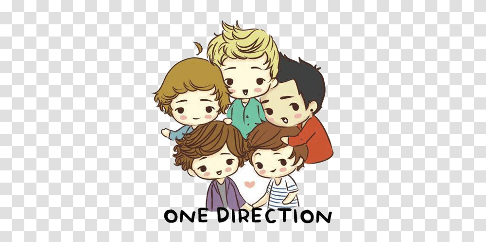 Caricaturas De One Direction One Direction Cartoon, Family, Drawing, Kid, Child Transparent Png