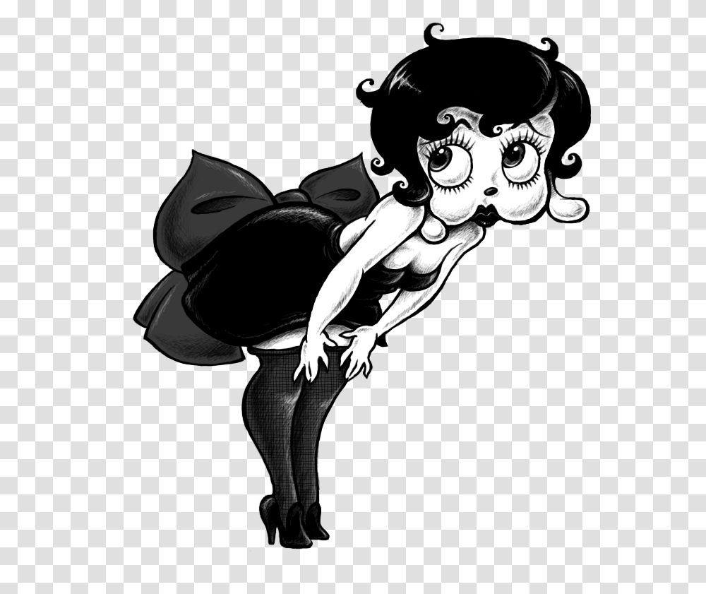 Caricature Betty Boop 1930 Dizzy Dishes, Statue, Sculpture, Person Transparent Png