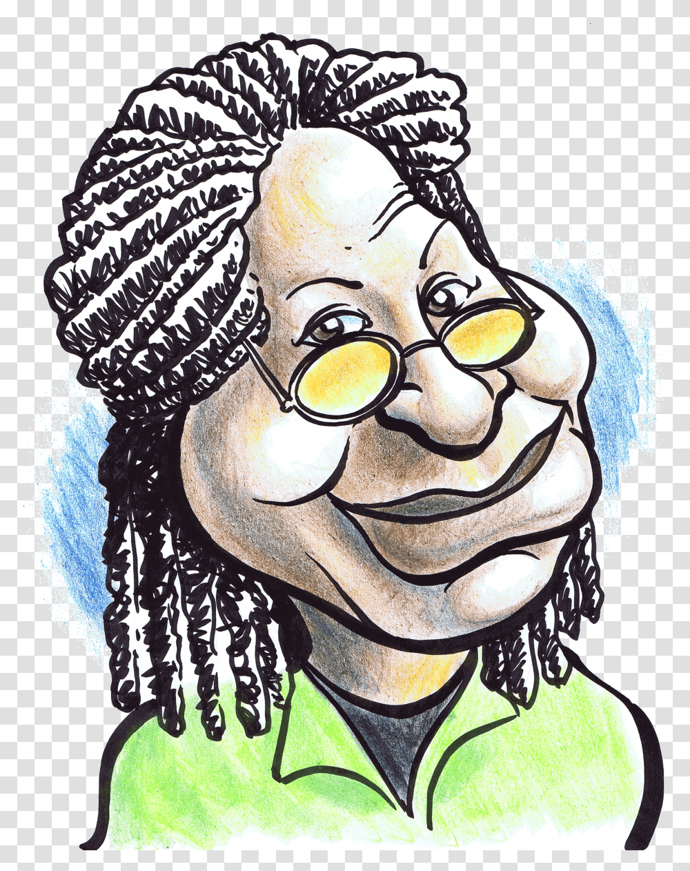 Caricature Body Download Whoopi Goldberg Collection Cover Transparent Png