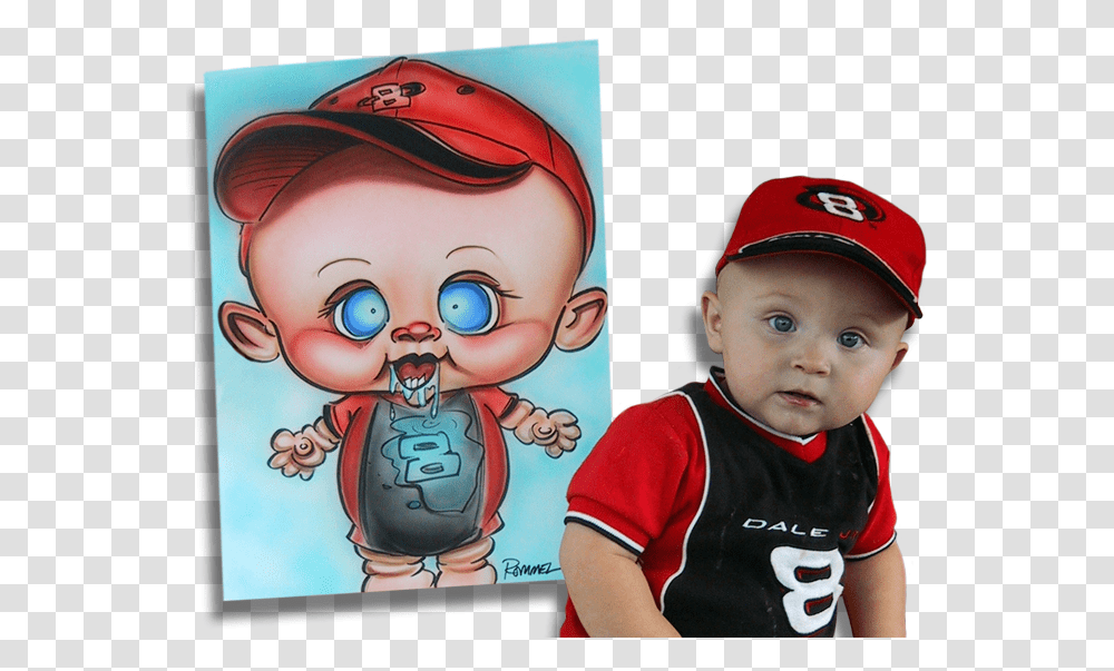 Caricature Of A Baby Boy Chris Rommel, Person, Doll, Face Transparent Png
