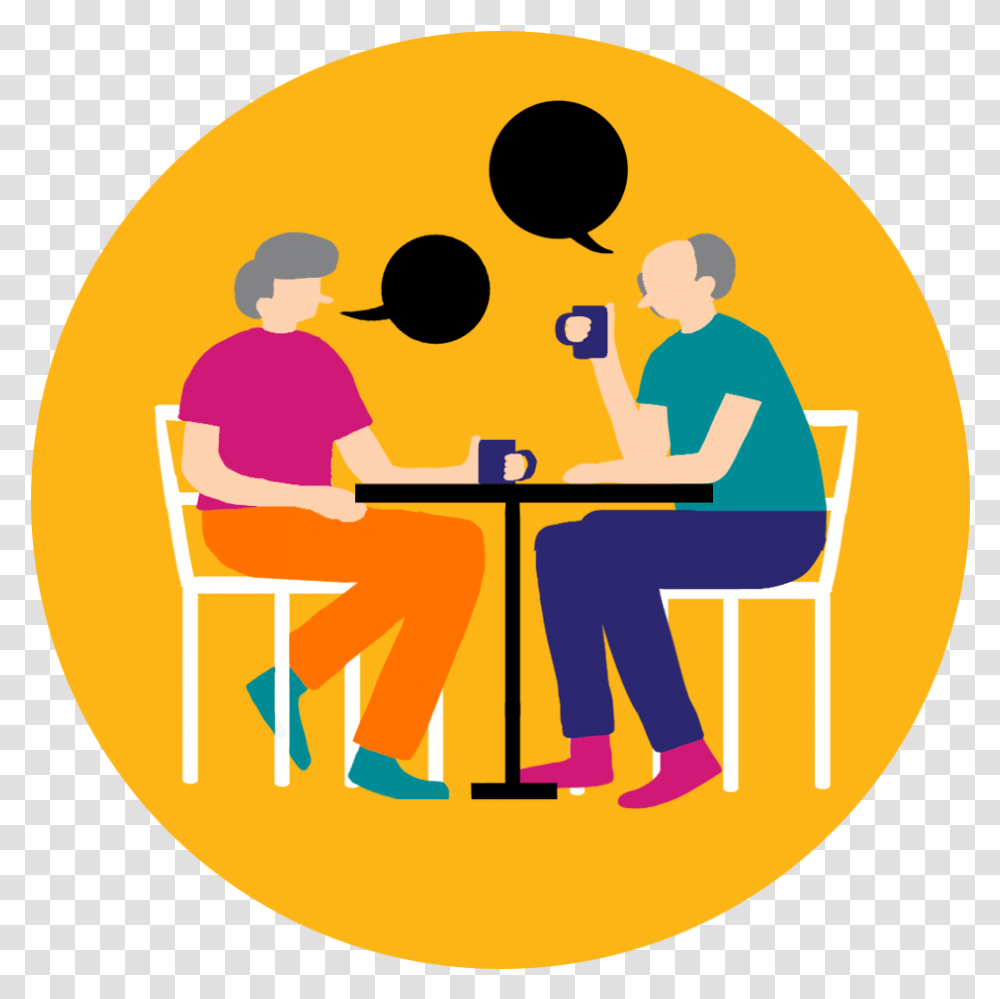 Caring For Others Clipart, Person, Furniture, Table, Poster Transparent Png
