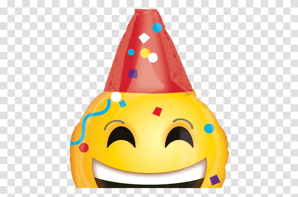 Carita Feliz Birthday Emoji, Clothing, Apparel, Party Hat, Pac Man Transparent Png