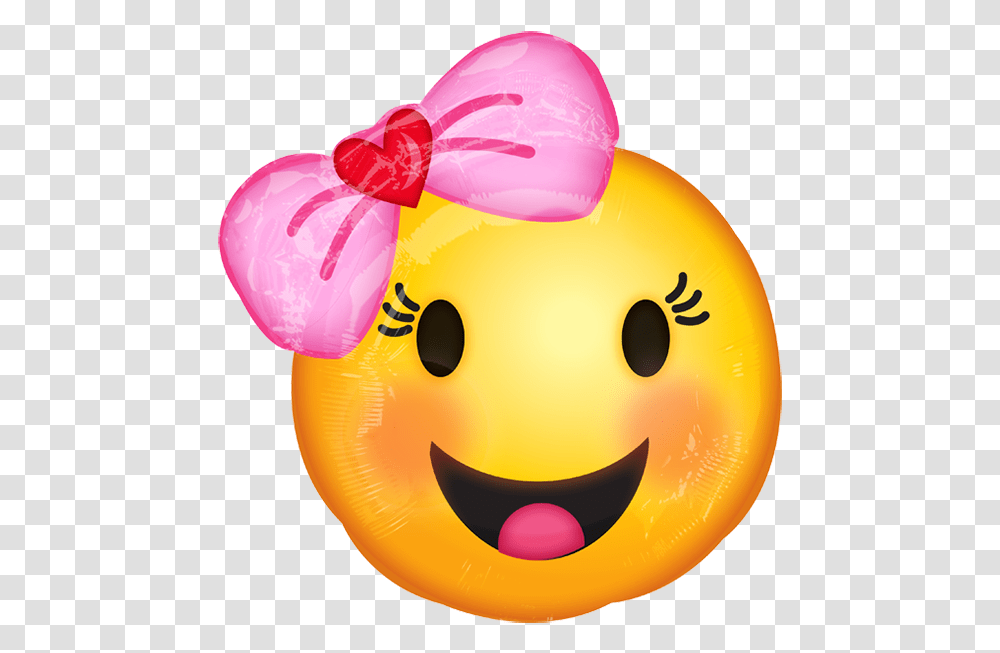 Carita Feliz Happy Face Girl Emoji, Ball, Sweets, Food, Confectionery Transparent Png
