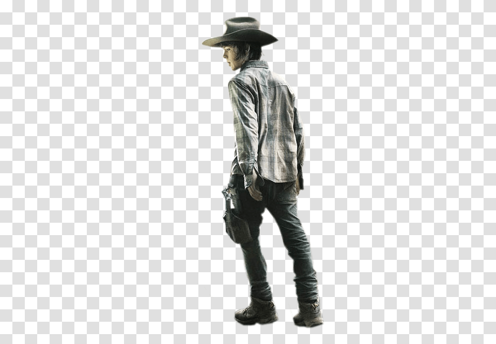 Carl Twd The Walking Dead World Walking Dead Background Phone, Clothing, Pants, Person, Sleeve Transparent Png