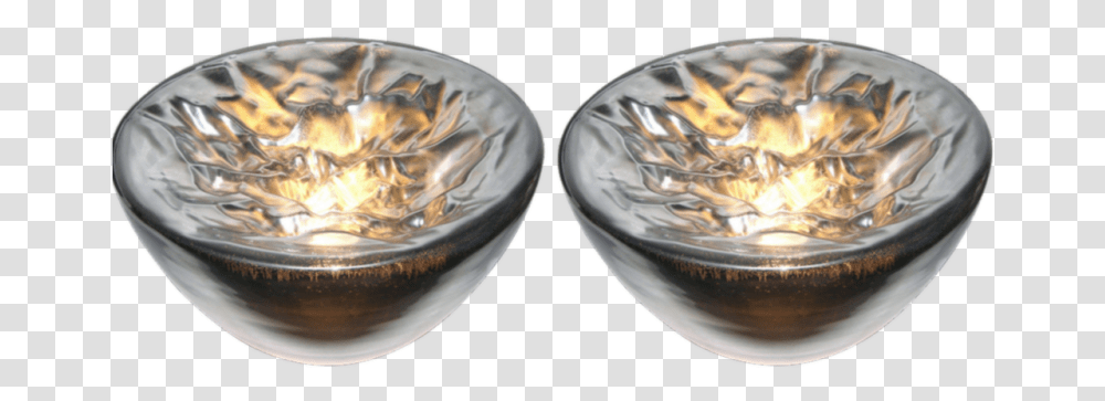 Carlo Nason Italian Large Modern Pair Of Ruffled Silver Carlo Nason Glass Lamp, Bowl, Clam, Seashell, Invertebrate Transparent Png