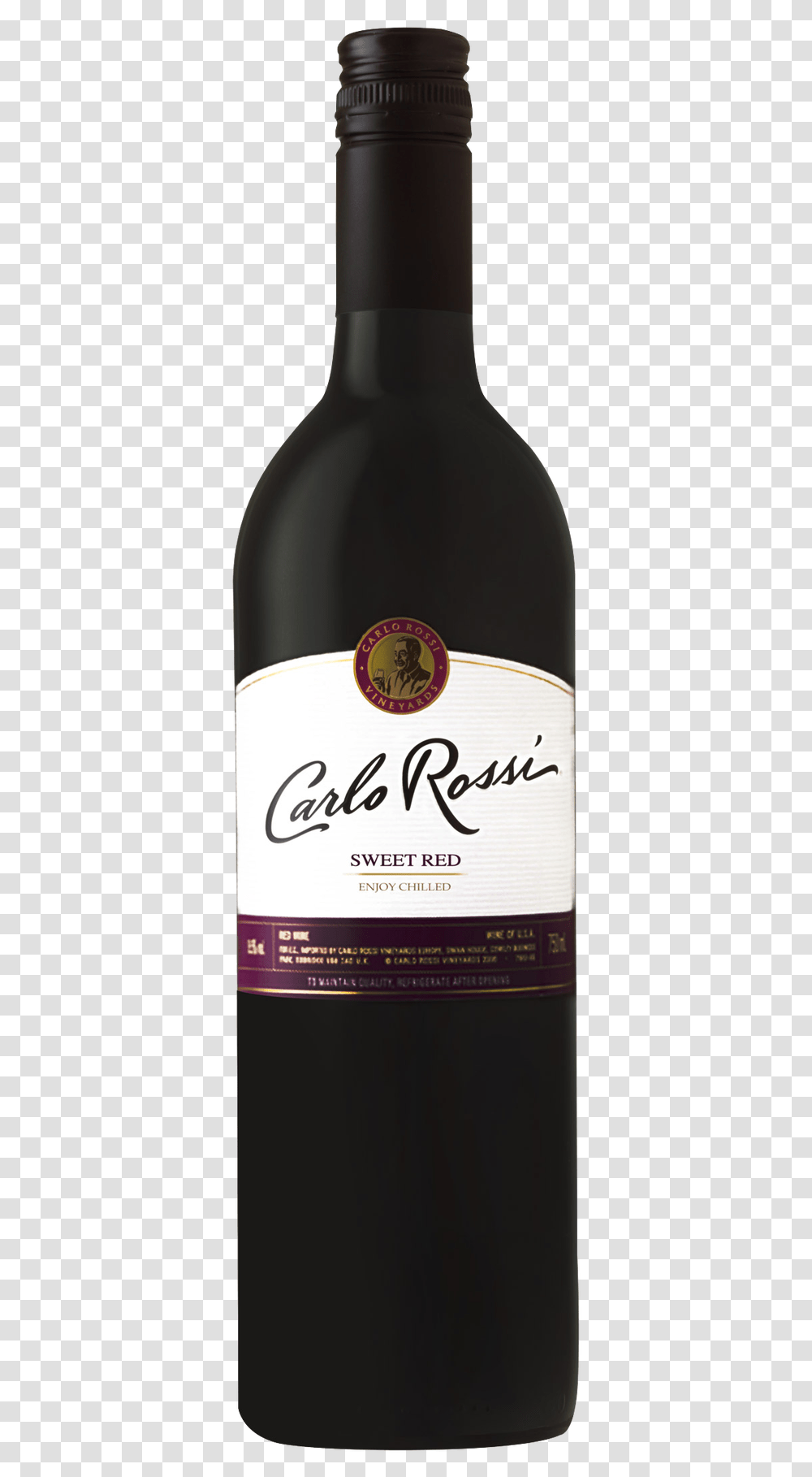 Carlo Rossi Sweet Red Wine, Alcohol, Beverage, Drink, Bottle Transparent Png