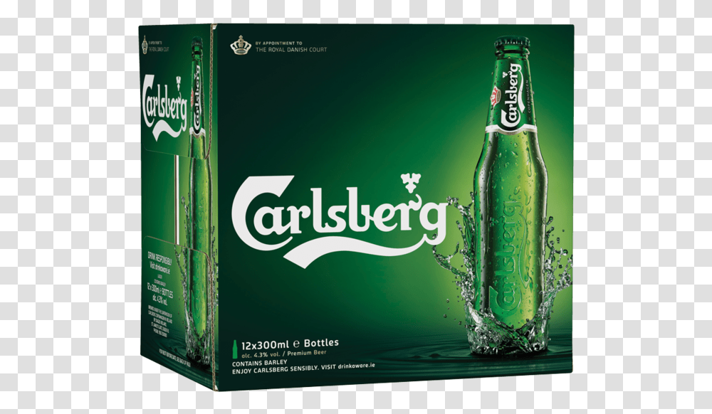 Carlsberg 12 Pack Bottle, Beer, Alcohol, Beverage, Drink Transparent Png