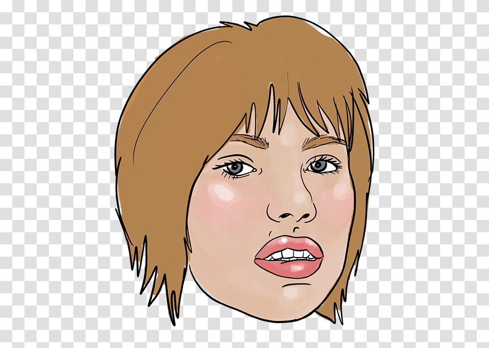 Carly Cartoon, Face, Head, Female, Portrait Transparent Png