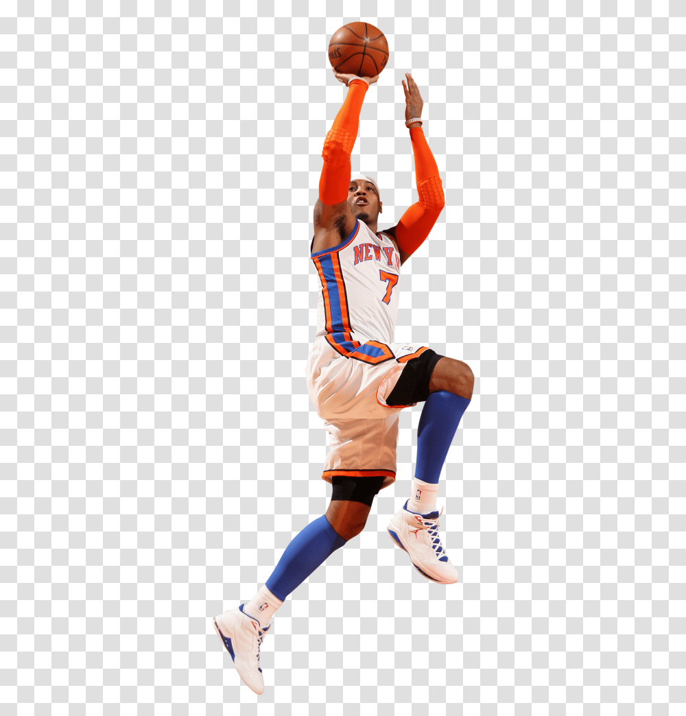 Carmelo Anthony Photo Melo 1 Block Basketball, Person, People, Team Sport Transparent Png