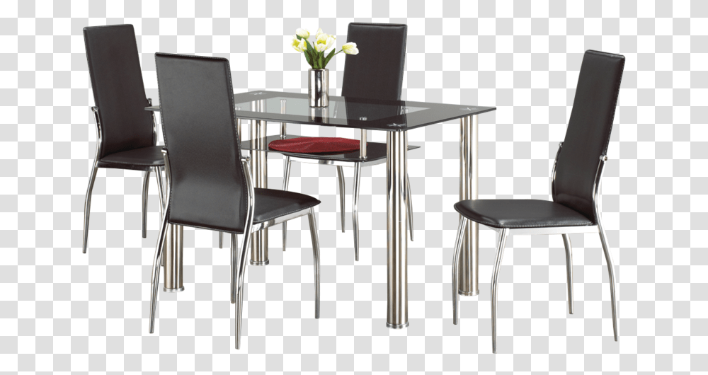 Carmen 5 Piece Dining Set Chair, Furniture, Dining Table, Glass, Desk Transparent Png