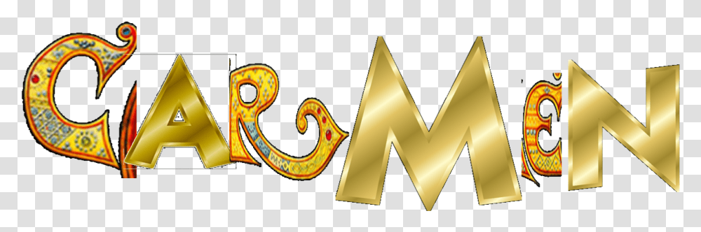 Carmen With Gold Letters Letter A In Gold, Label, Pattern Transparent Png
