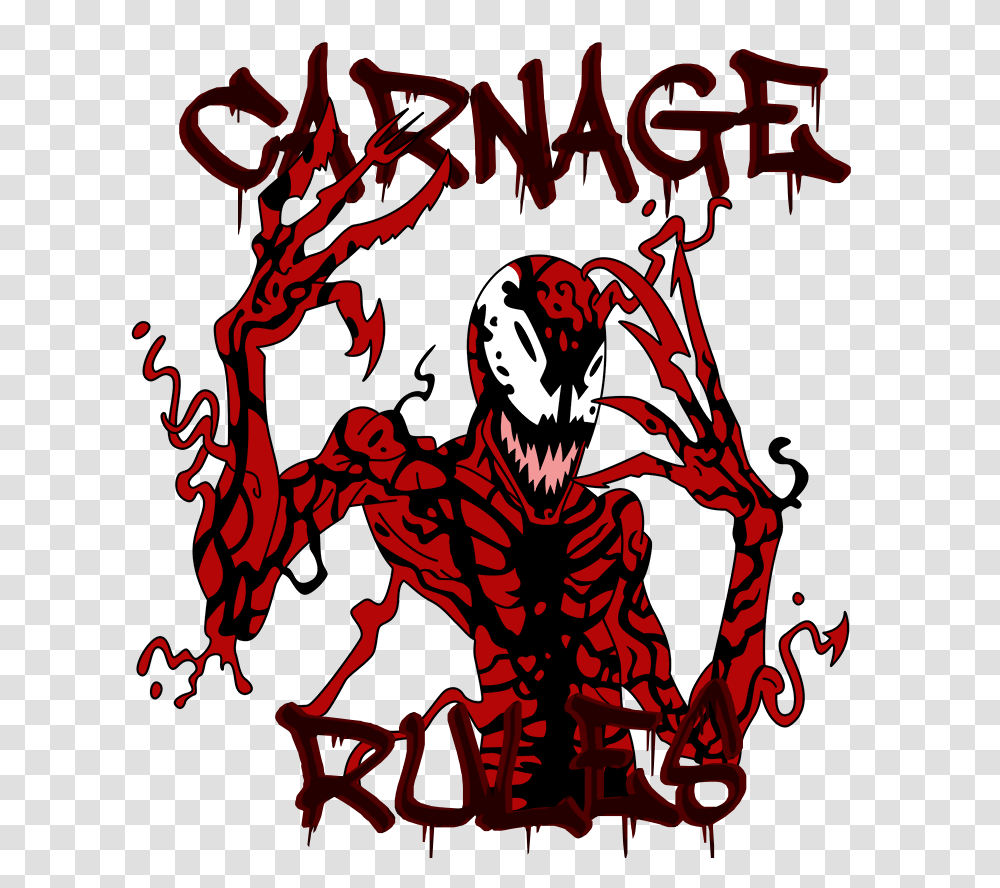 Carnage Marvel, Logo, Trademark Transparent Png