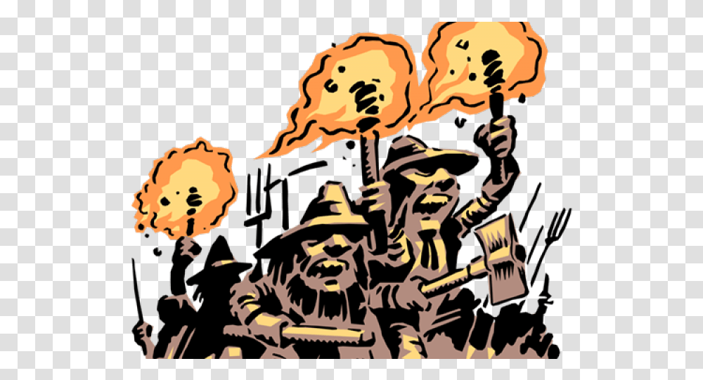 Carnation Clipart Animated Angry Mob, Person, Pirate, Crowd, Musician Transparent Png